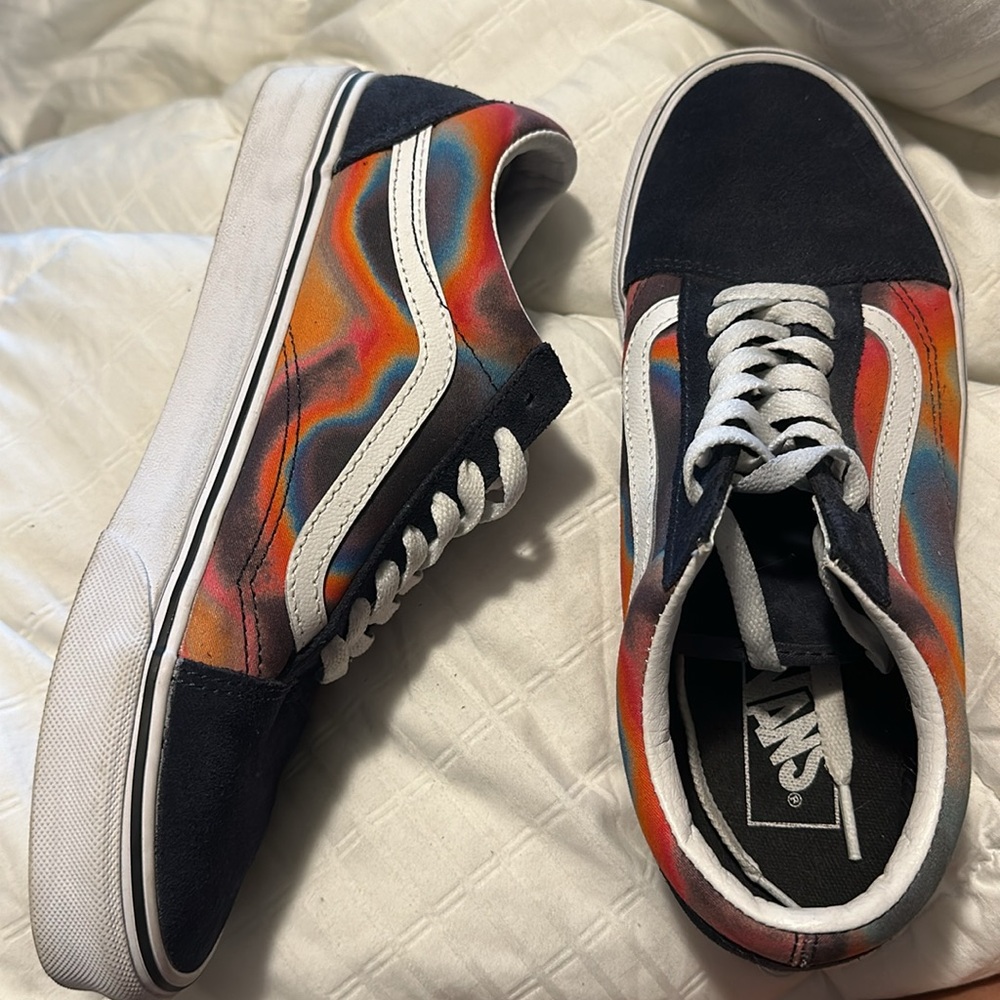 Multicolor Old Skool Vans Size Women’s 9 (Men’s 7.5) - Picture 3 of 3